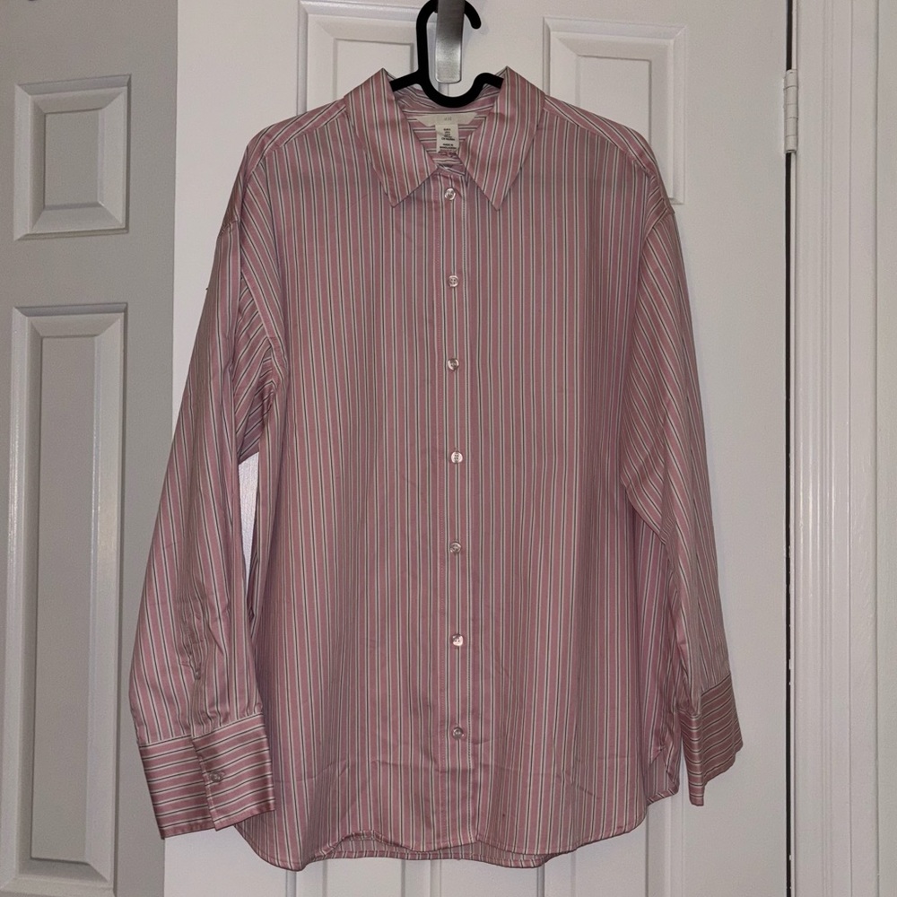 H&M Striped Button Down Shirt